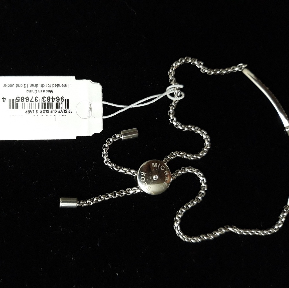Michael Kors sterling silver slider bracelet - Picture 2 of 8
